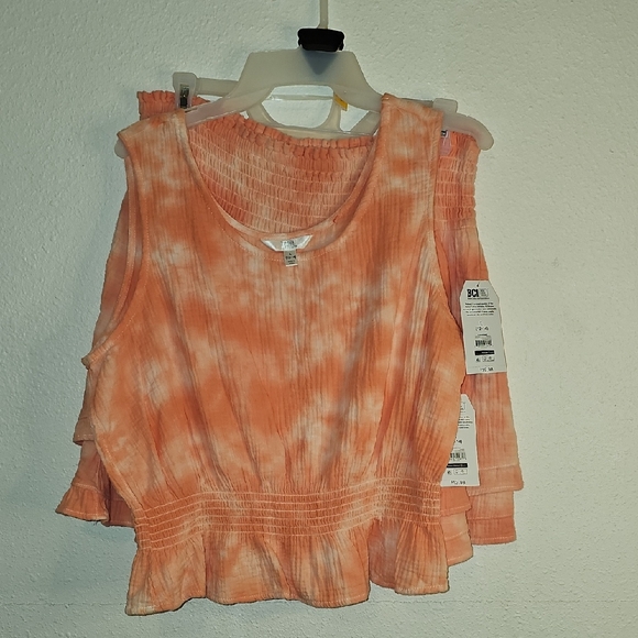 Time and Tru Dresses & Skirts - Time And Tru 2 PC Orange Tie-Dye Womens Tank Top & 2-Tiered Skirt L (12-14) NWT